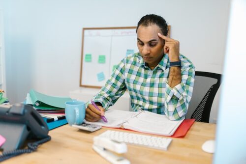 stressed out boss handling a retaliation claim